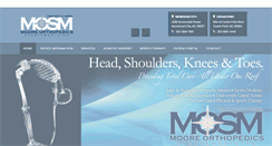 Desktop Screenshot of mooresportsmed.com